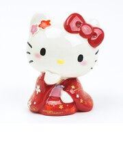 サンリオ ハローキティ 貯金箱 おすわり着物 Sanrio