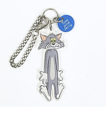トムとジェリー トム ファニーアートアクリルチャーム ブルー キーホルダー トムジェリ