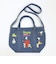 スヌーピー 刺繍トートバッグ サックス ルートート ROOTOTE SNOOPY