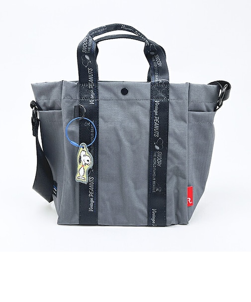 スヌーピー 2wayトートバッグ チャコール ルートート ROOTOTE SNOOPY