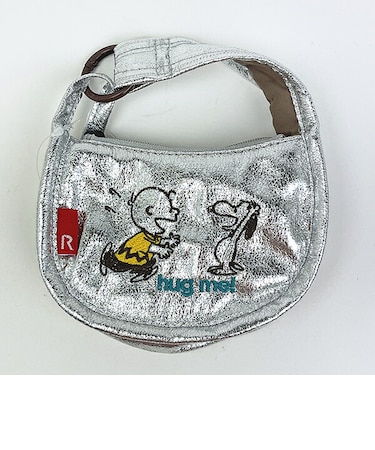 スヌーピー ミニバッグ型チャーム シルバー ポーチ ルートート ROOTOTE SNOOPY