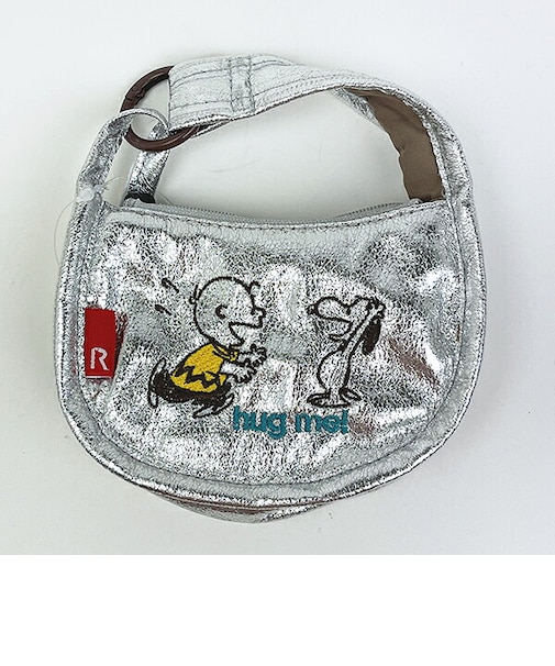 スヌーピー ミニバッグ型チャーム シルバー ポーチ ルートート ROOTOTE SNOOPY