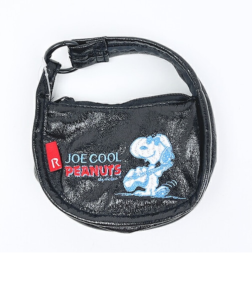 スヌーピー ミニバッグ型チャーム ブラック ポーチ ルートート ROOTOTE SNOOPY