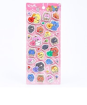 にゃんデレ たっぷりハート ぷくぷくシール 文具