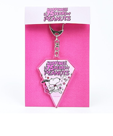 スヌーピー アクリルキーホルダー PEANUTS 75th 日本製 SNOOPY