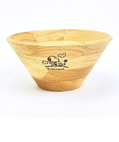 スヌーピー 木製サラダボウル (おすわり) 食器 SNOOPY