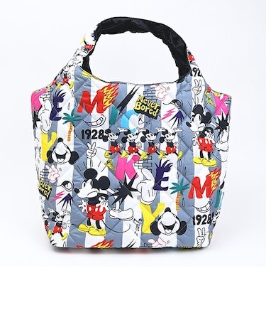 ディズニー ミッキーマウス 中綿トートバッグ 総柄 Disney