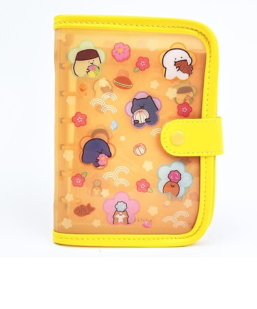 お文具といっしょ お花 シールバインダー (イエロー) 文具