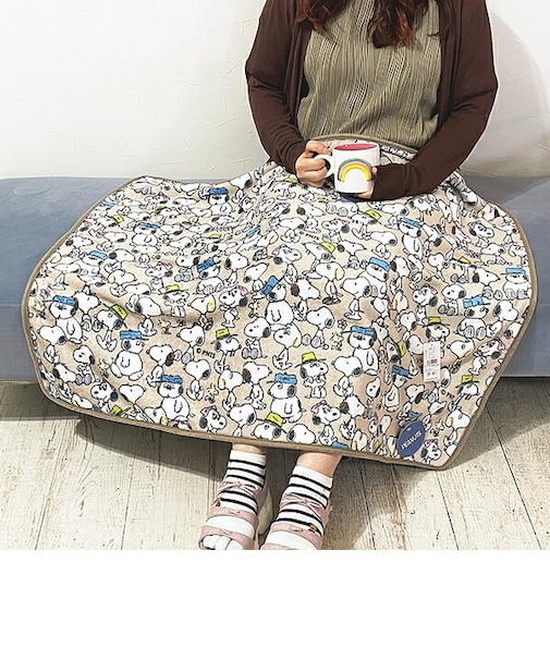 スヌーピー ウォームクロス(S) ベージュ スヌーピーズファム ブランケット SNOOPY