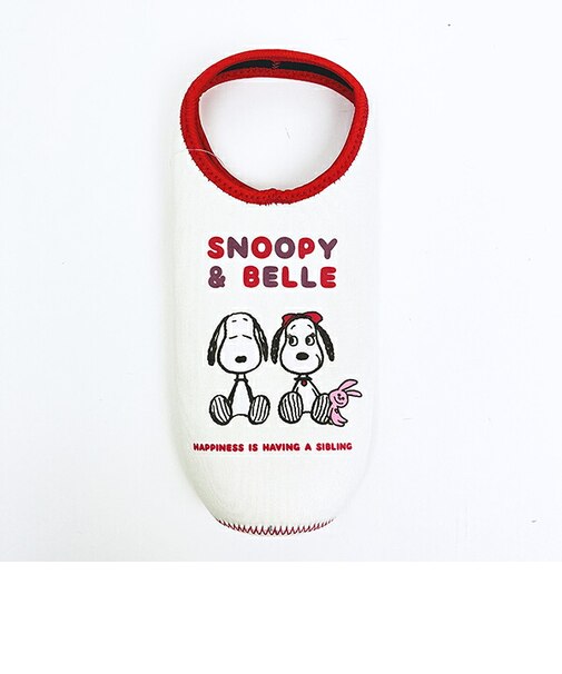スヌーピー &ベル ウエット素材ペットボトルカバー シンプル柄 SNOOPY