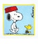 スヌーピー シェニール織ミニタオル ブルー SECRETARY ハンカチ 日本製 SNOOPY