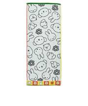 ミッフィー miffy フェイスタオル ブルーナカラー ホワイト 西川 日本製