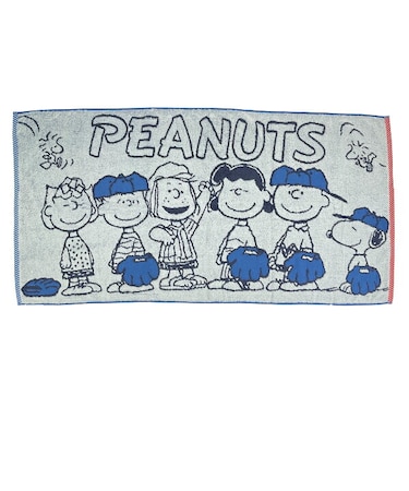 スヌーピー バスタオル Baseball グレー 西川 日本製 SNOOPY