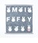 ミッフィー miffy ミニタオル ボンボン グレー ハンカチ 西川