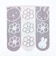 ミッフィー miffy ミニタオル スカラップ グレー ハンカチ 西川