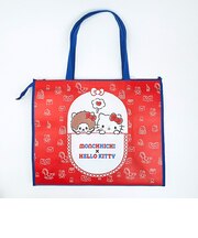 モンチッチ ×ハローキティ ショッピングトートバッグ レッド Sanrio