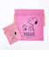 スヌーピー ウッドストック 巾着＆豆巾着セット (ピンク) 日本製 SNOOPY
