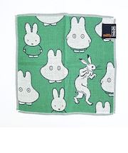 ミッフィー miffy × 鳥獣戯画 ガーゼミニタオル ひゅ~ドロドロ ハンカチ