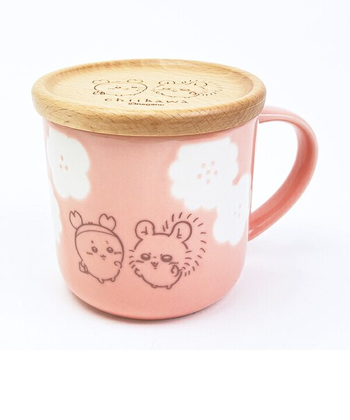 ちいかわ コースター付きマグカップ ピンク コップ
