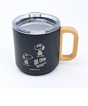 スヌーピー 蓋付ステンレスマグ モノトーン ブラック コップ 日本製 SNOOPY