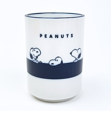 スヌーピー 美濃焼 湯呑 ライン JAPANESES STYLE コップ 日本製 SNOOPY