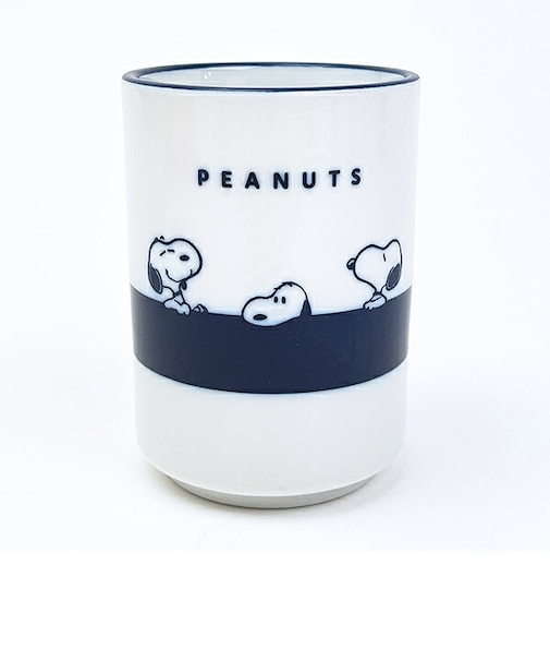 スヌーピー 美濃焼 湯呑 ライン JAPANESES STYLE コップ 日本製 SNOOPY