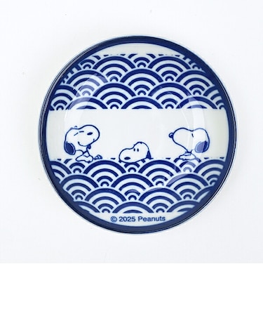 スヌーピー 美濃焼 三寸皿 浪 JAPANESES STYLE 食器 日本製 SNOOPY