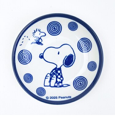 スヌーピー 美濃焼 三寸皿 波 JAPANESES STYLE 食器 日本製 SNOOPY