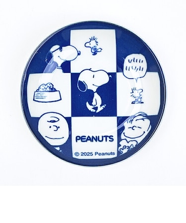 スヌーピー 美濃焼 三寸皿 市松 大 JAPANESES STYLE 食器 日本製 SNOOPY