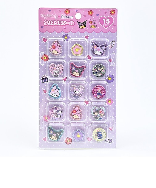 サンリオ マイメロディ&クロミ クリスタルシール 文具 Sanrio