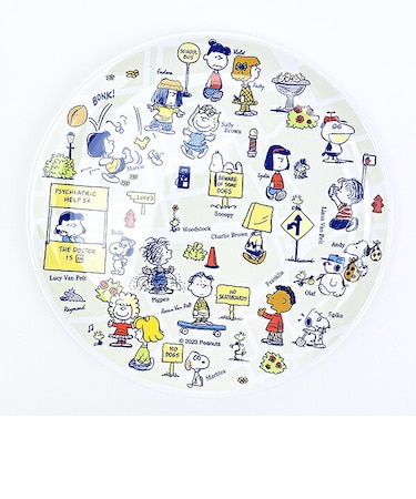 スヌーピー メラミンプレート BE ALL PEANUTS2 グレー 食器 SNOOPY