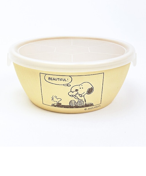 スヌーピー ラップフリーボウル コミック ベージュ キッチン 日本製 SNOOPY