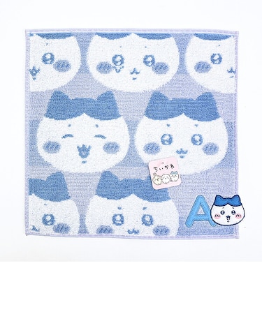 ちいかわ ハチワレ イニシャル タオルハンカチ(A)