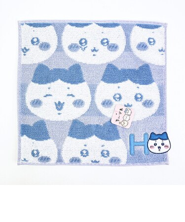ちいかわ ハチワレ イニシャル タオルハンカチ(H)
