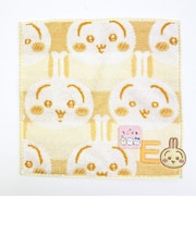 ちいかわ うさぎ イニシャル タオルハンカチ(E)