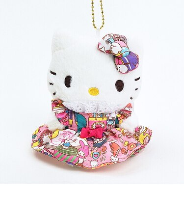 サンリオ ハローキティ マスコットキーホルダー ラッピング柄 (ピンク) Sanrio