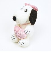 スヌーピー ベル ピンクストライプ ハート ぬいぐるみ(S) SNOOPY