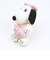 スヌーピー ベル ピンクストライプ  ハート ぬいぐるみ(S) SNOOPY