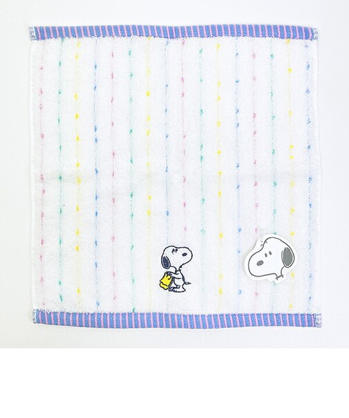 スヌーピー ウォッシュタオル (Washing) ホワイト ハンカチ 西川 日本製 SNOOPY