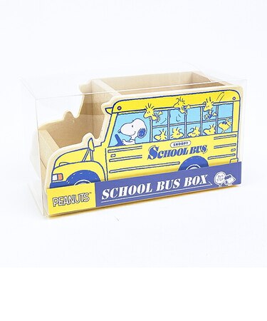 スヌーピー バス型小物入れ (スクールバス) 日本製 SNOOPY