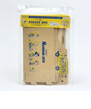 スヌーピー 簡単組立ふた付き収納ボックス (スクールバス) 日本製 SNOOPY