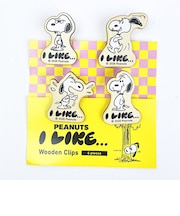 スヌーピー クリップ4個セット (アイライクB) 文具 日本製 SNOOPY