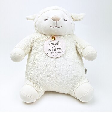 ひつじのメイプル ×ねこ肯定感  メイ 抱きまくら(L) ぬいぐるみ りぶはあと