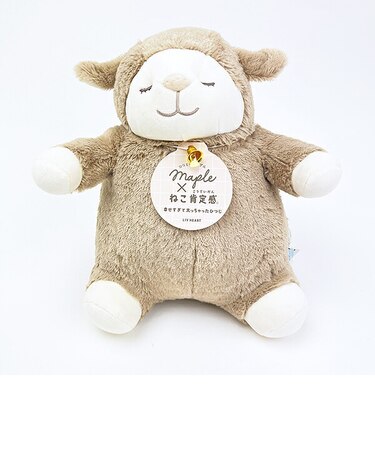 ひつじのメイプル ×ねこ肯定感 ロップ 抱きまくら(M) ぬいぐるみ りぶはあと