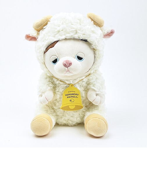 プレミアムねむねむアニマルズ ゆず フード座り抱きまくら(M) 抱き枕 寝具 ぬいぐるみ りぶはあと