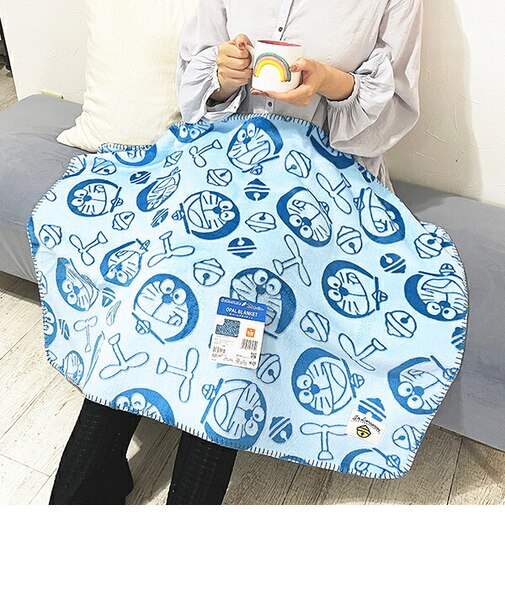 ドラえもん オパール加工ブラウンケット ぽこぽこドラえもん ひざ掛け