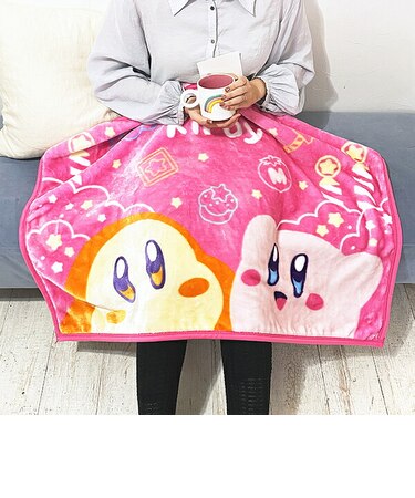 星のカービィ ひざ掛け カービィとワドルディ ブランケット