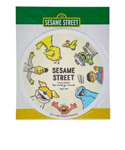 セサミストリート Retro style ステッカー (ベージュ) シール 文具 日本製