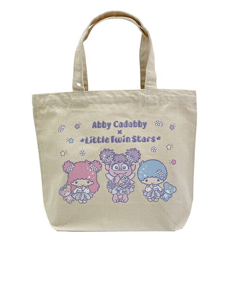 セサミストリート アビー × サンリオ キキララ コットンレギュラーバッグ Sanrio