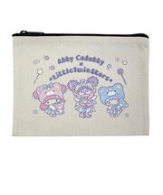 セサミストリート アビー × サンリオ キキララ キャンパスフラットポーチ Sanrio